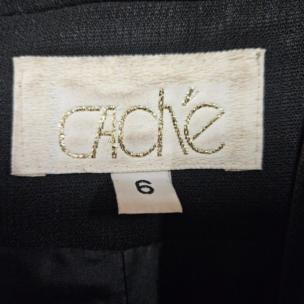 Cache Cyrus Black Cutaway Loop Button Front Tuxed… - image 6